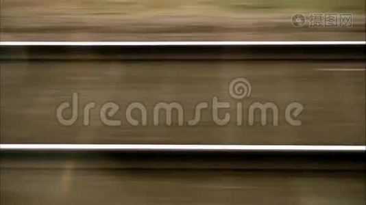 铁路列车车窗水平移动视频