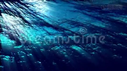 水下海浪的光效应.水FX0310HD视频