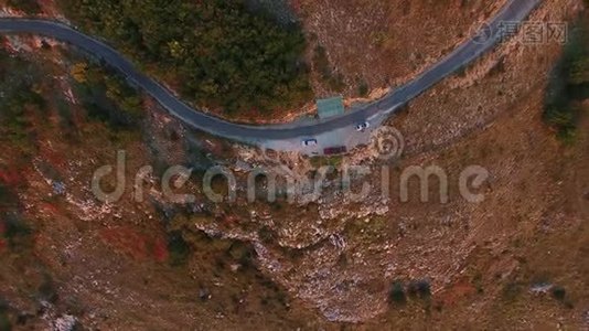 黑山的山脉视频