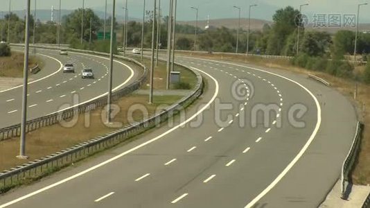 高速公路aoutoban交通延时视频
