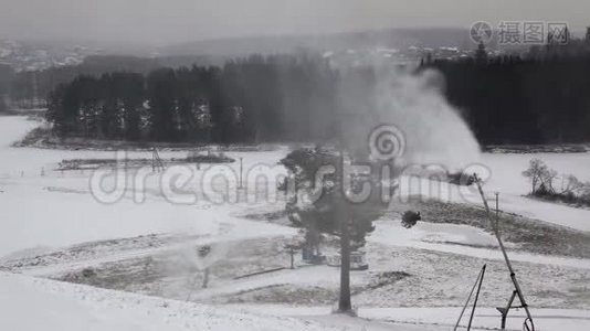 系统的人工造雪.视频