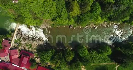 夏季可鸟瞰山河..视频