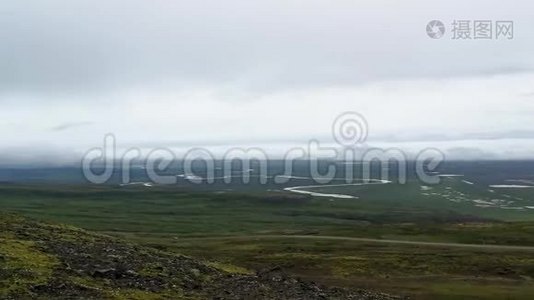 美丽的冰岛自然火山景观.视频