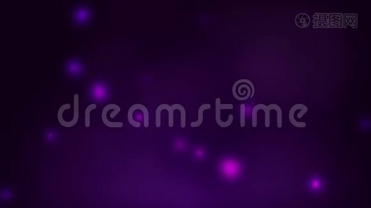 时尚背景与紫色闪烁粒子视频