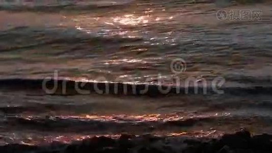 日出海景。视频