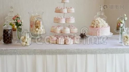 糖果棒婚礼，糖果自助餐，婚礼上美味的糖果棒视频