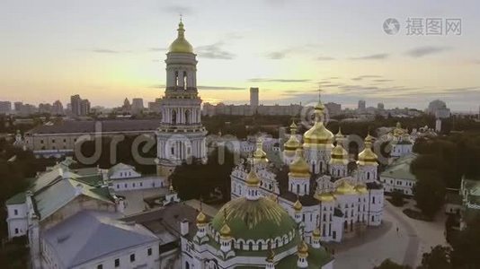 基辅Pechersk Lavra，基辅，乌克兰。视频