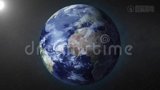 地球动画在南极放大视频