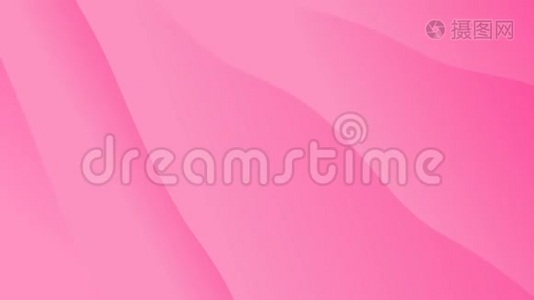 乳腺癌意识粉红色背景动画视频