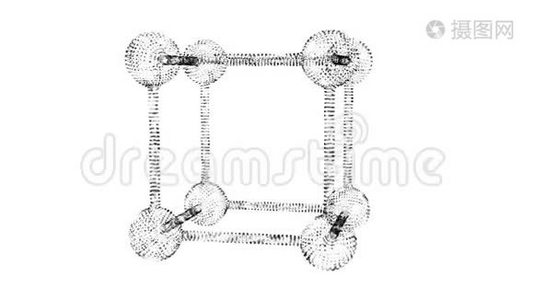线框网格分子视频
