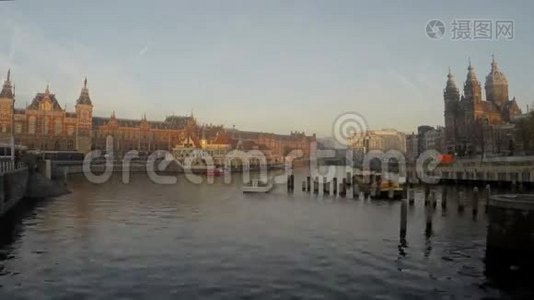城市风景来自荷兰阿姆斯特丹视频