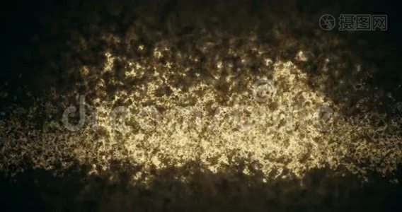 抽象圣诞数字闪光闪耀金色背景圣诞活动视频