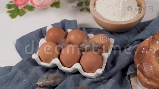 复活节折页和鸡蛋视频