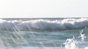 大西洋汹涌的海浪14秒视频