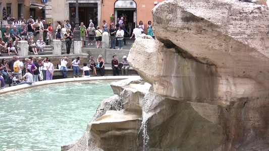 罗马大教堂幸福喷泉视频