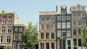 阿姆斯特丹的城市景观19秒视频