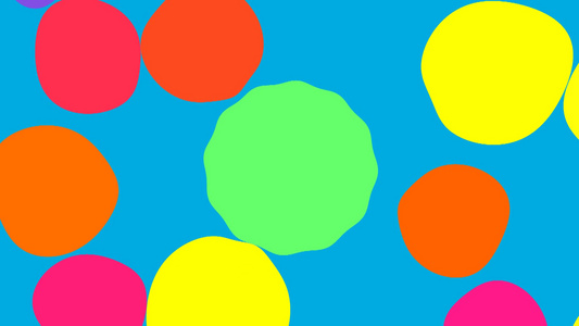 彩色球体慢慢旋转变成一朵花视频