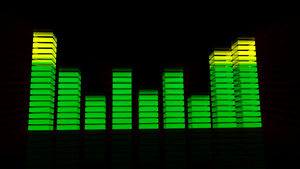 音乐图形均衡器高清动画10秒视频