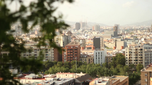 巴塞罗那的城市建筑视频