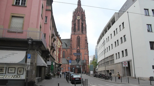 德国法兰克福大教堂视频