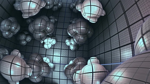 三维粒子运动背景12秒视频