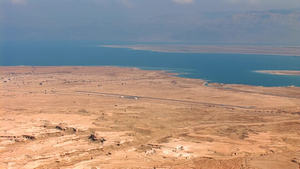 死海与约旦巴勒斯坦和以色列接壤的湖泊18秒视频