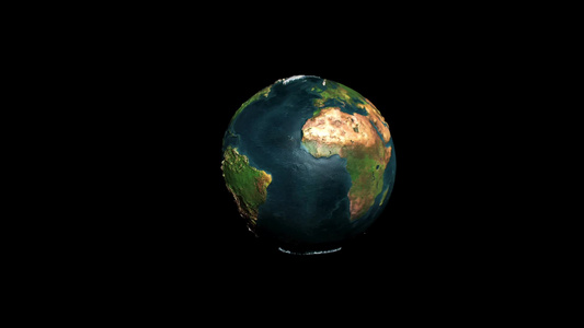 旋转的地球[类地行星]视频
