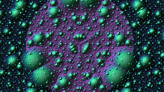 绿色气泡对称漂浮视频[平直]视频