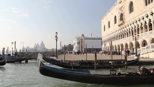 威尼斯的港口视频
