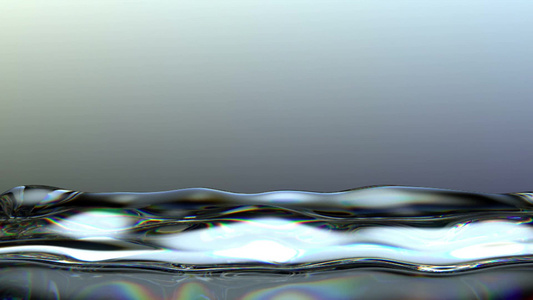 3D上升的水位视频