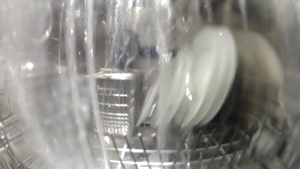 洗碗机工作内部视图29秒视频