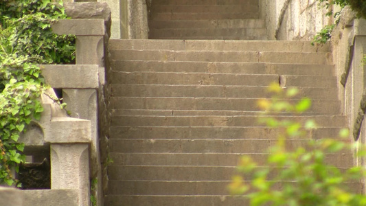 克里米亚公园的阶梯视频