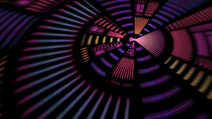 多彩扇形循环粒子运动背景 10秒视频