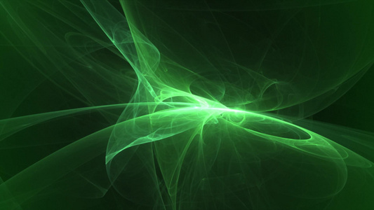 绿色线条粒子运动背景[平直]视频