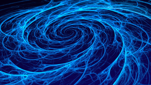 蓝色粒子运动背景视频