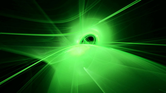 青绿色曲线循环粒子运动背景视频