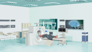 医院的MRI扫描相机扫描29秒视频