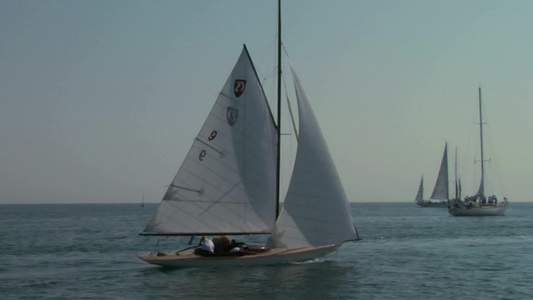夏季地中海帆船比赛活动视频