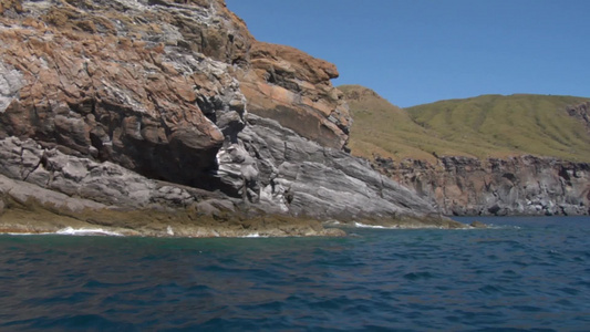 西西里的地中海岩石海岸视频