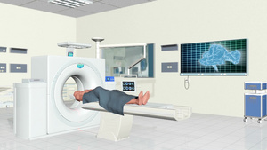 医院的核磁共振扫描仪10秒视频