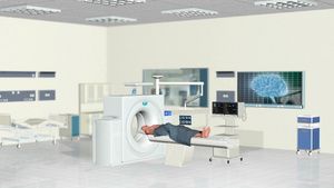 在医院房间做核磁共振扫描29秒视频
