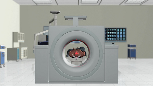 核磁共振扫描人体视频