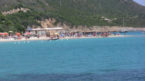 夏天撒丁岛的沙滩8秒视频