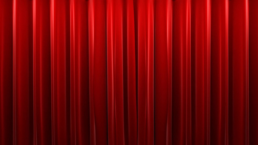 剧院红色窗帘视频