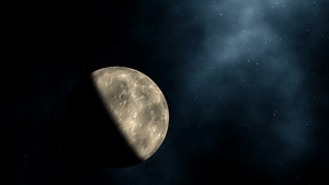 繁星点点的月夜夜空16秒视频