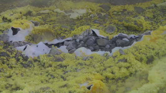 陨石坑的水蒸气视频