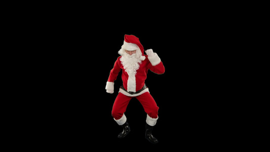 圣诞老人在跳舞视频