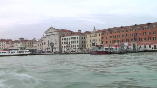 意大利威尼斯的运河[杭大]视频