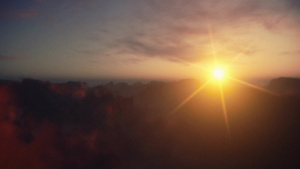 日落时间的云彩景色20秒视频