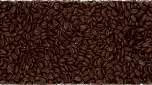 咖啡豆下落并缓慢运动混合26秒视频